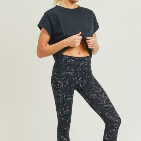 Cap Sleeve Crop Top With Raw Edges, 100% C… - Picture 12 of 12